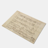 Antiek blad Music Chopin Manuscript Deurmat (Schuin)