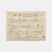 Antiek blad Music Chopin Manuscript Fleece Deken (Voorkant (Horizontaal))