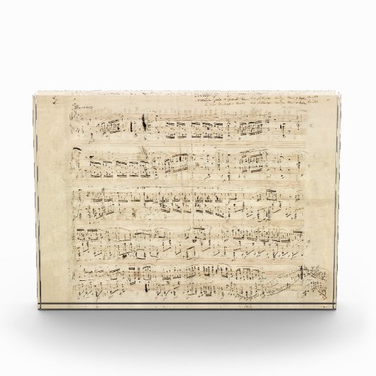 Antiek blad Music Chopin Manuscript Fotoblokken (Voorkant)