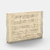 Antiek blad Music Chopin Manuscript Fotoblokken (Links)