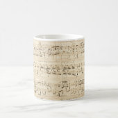 Antiek blad Music Chopin Manuscript Koffiemok (Center)