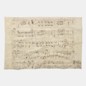 Antiek blad Music Chopin Manuscript Theedoek (Horizontaal)