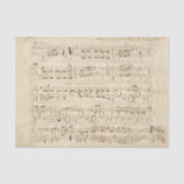 Antiek blad Music Chopin Manuscript Tissuepapier (Voorkant)