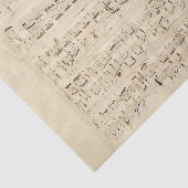 Antiek blad Music Chopin Manuscript Tissuepapier (Detail)