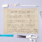 Antiek blad Music Chopin Manuscript Tissuepapier (Craft)