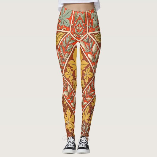 Antiek bladgoud Leggings (Voorkant)