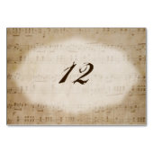 Antiek Bladmuziek 2 Tafelnummer Plaatskaarten (Achterkant)