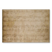 Antiek Bladmuziek Tabel Aantal Plaatskaarten Kaart (Achterkant)