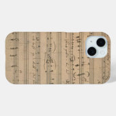 Antiek bladmuziek uit 1822, Song of the Old Man Case-Mate iPhone Case (Achterkant (horizontaal))