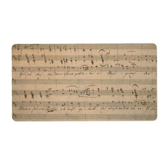 Antiek bladmuziek uit 1822, Song of the Old Man Etiket (Voorkant)