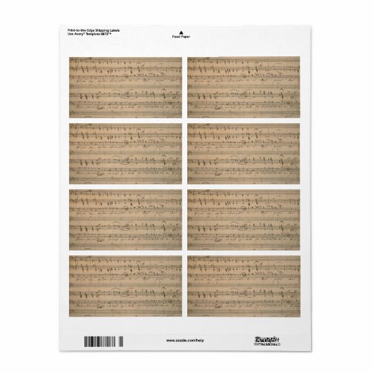 Antiek bladmuziek uit 1822, Song of the Old Man Etiket (Full Sheet)