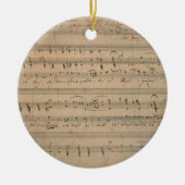 Antiek bladmuziek uit 1822, Song of the Old Man Keramisch Ornament (Voorkant)