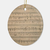 Antiek bladmuziek uit 1822, Song of the Old Man Keramisch Ornament (Links)