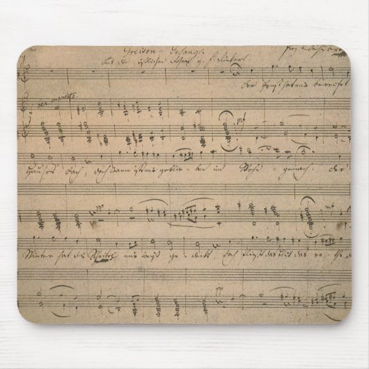 Antiek bladmuziek uit 1822, Song of the Old Man Muismat (Voorkant)