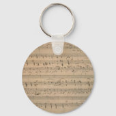 Antiek bladmuziek uit 1822, Song of the Old Man Sleutelhanger (Voorkant)