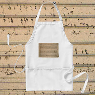 Antiek bladmuziek uit 1822, Song of the Old Man Standaard Schort