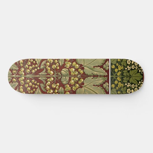 Antiek bladpatroon skateboard (Horizontaal)