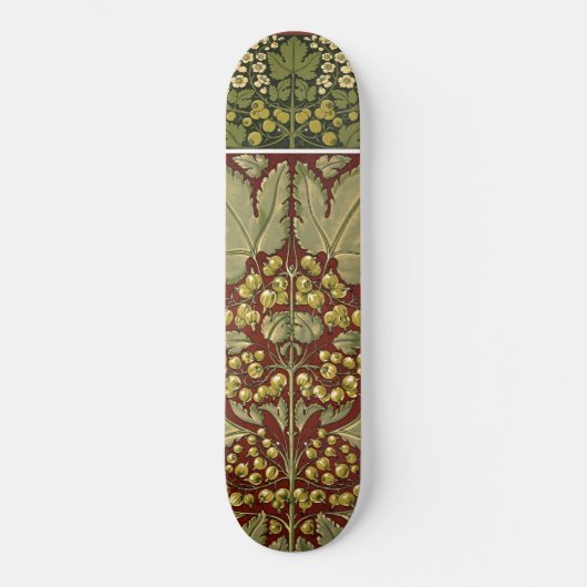 Antiek bladpatroon skateboard (Voorkant)