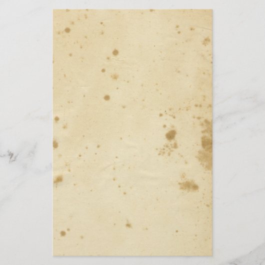 Antiek blanco bruin gekleurd briefpapier (Voorkant)