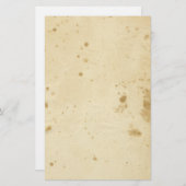 Antiek blanco bruin gekleurd briefpapier (Voorkant / Achterkant)