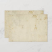 Antiek, blanco, gesneden RSVP-kaarten RSVP Kaartje (Voorkant / Achterkant)