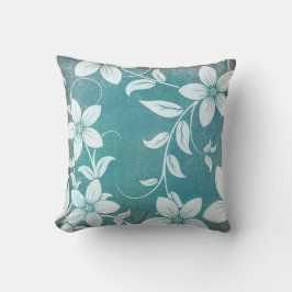 Antiek  Blauw Blauwgroen Kussen