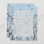 Antiek blauw bloem (Voorkant / Achterkant)