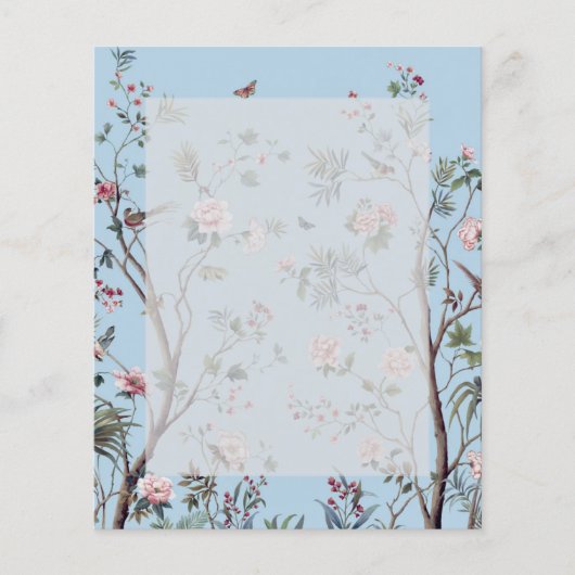 Antiek blauw bloem (Voorkant)