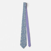 Antiek. Blauw en Wit. Vogel. Stropdas (Voorkant)