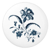 Antiek blauw en witte aanjager afdrukken keramische knop (Voorkant)