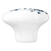 Antiek blauw en witte aanjager afdrukken keramische knop (Zijkant)