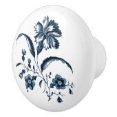 Antiek blauw en witte aanjager afdrukken keramische knop (Rechts)