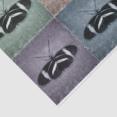 Antiek blauw Paars blauw ontwerp Tissuepapier (Detail)