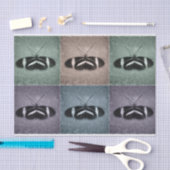 Antiek blauw Paars blauw ontwerp Tissuepapier (Craft)