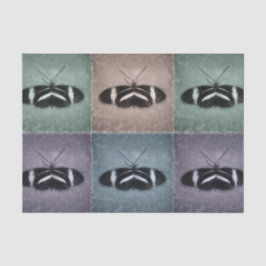  Antiek blauw Paars blauw ontwerp Tissuepapier