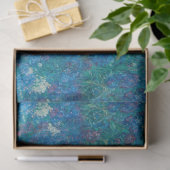 Antiek blauw Paars Iris Old Masters Art-ontkoppeli Tissuepapier (Geschenk)