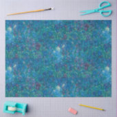 Antiek blauw Paars Iris Old Masters Art-ontkoppeli Tissuepapier (Craft)