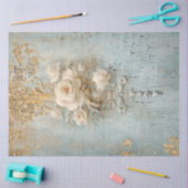 Antiek Blauw Romance Design Series 10 Tissuepapier (Craft)