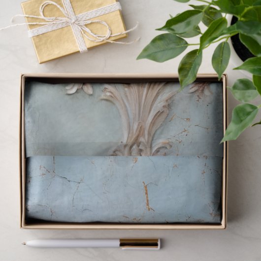 Antiek Blauw Romance Design Series 13 Tissuepapier (Geschenk)