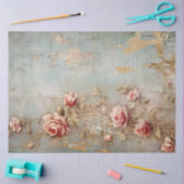 Antiek Blauw Romance Design Series 14 Tissuepapier (Craft)