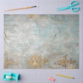 Antiek Blauw Romance Design Series 4 Tissuepapier (Craft)