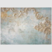 Antiek Blauw Romance Design Series 8 Tissuepapier (Voorkant)