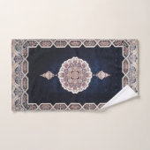 Antiek blauw Turks tapijttapijt Bad Handdoek (Handdoek)