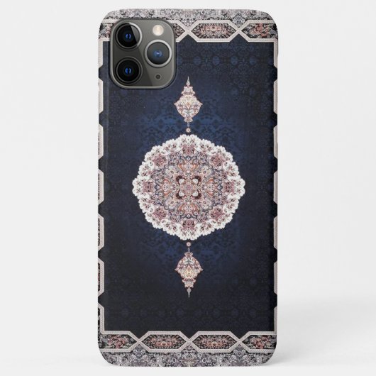 Antiek blauw Turks tapijttapijt Case-Mate iPhone Case (Achterkant)
