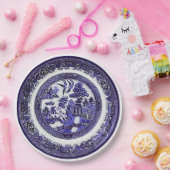 Antiek blauw Willow Pattern circa 1790 Papieren Bordje (Feest)