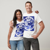  Antiek blauw Willow Pattern circa 1790 T-shirt (Unisex)
