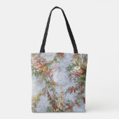 Antiek blauwe Canvas tas (Achterkant)