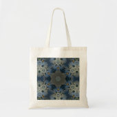 Antiek Blauwe Daisy Bloemen Tote Bag (Voorkant)