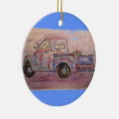 antiek blauwe patina keramisch ornament (Rechts)