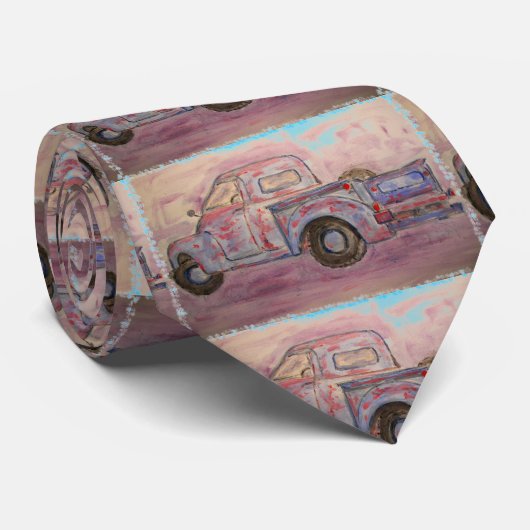 antiek blauwe patina stropdas (Opgerold)